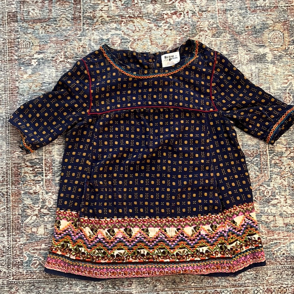 Anthropologie Holding Horses Embroidered Shirt